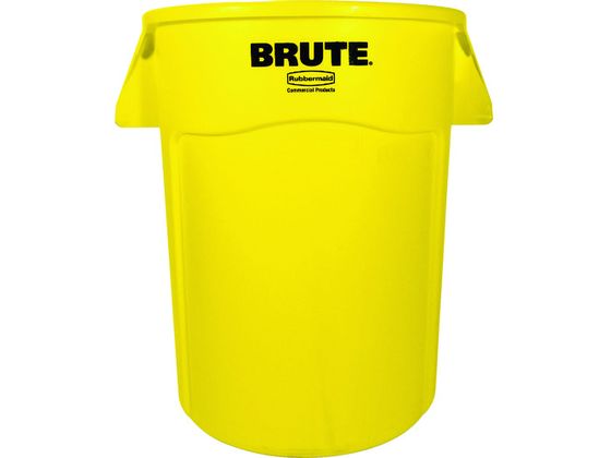 ラバーメイド ラウンドブルートコンテナ スリット付き 37.9L イエロー 261004