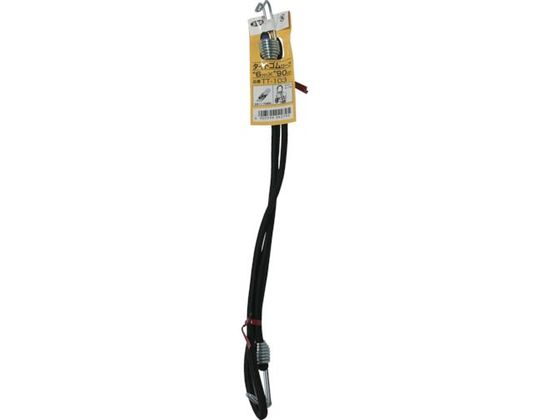 ユタカメイク ゴム タイトゴムロープ金具付 6φ×90cm TT-103