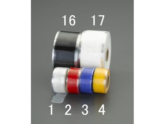 エスコ 自己融着絶縁テープ ブラック 25.4mm×3.65m EA944RG-6