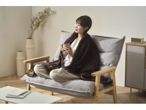 アイリスオーヤマ 電気かけしき毛布 ダークブラウン EHB-FR1813B-DTが