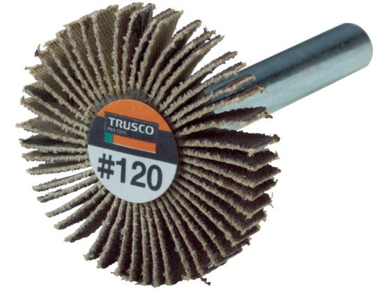 TRUSCO 薄型フラップホイール 30×5×6 #120 5個入 UF3005-120 TRUSCO 薄型フラップホイール 30×5×6 #120 5個入 UF3005-120