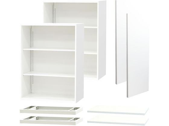 Netforce オープン書庫3段 カウンターセット 幅1650 WH/WH Netforce オープン書庫3段 カウンターセット 幅1650 WH/WH