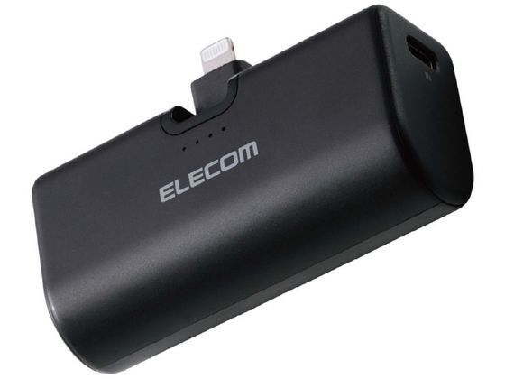 エレコム モバイルバッテリー 5000mAh ライトニング 黒 DE-C58L-5000BK エレコム モバイルバッテリー 5000mAh ライトニング 黒 DE-C58L-5000BK