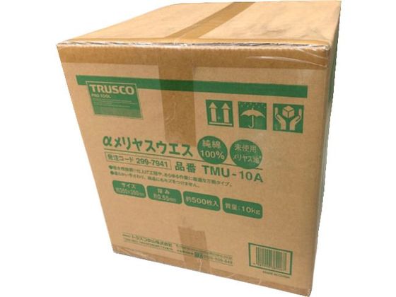 TRUSCO αメリヤスウエス 汎用タイプ (10kg入) TMU-10A