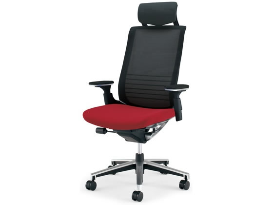 ●品番：ＣＲ−ＧＡ２５１５Ｅ６ＧＭＲ５−Ｗ●カラー／本体・背：ブラック、座：シグナルレッド●外寸法／幅６８５〜６９５×奥行６１０〜８８０×高さ１１４５〜１２３５ｍｍ●座面寸法／幅５００×奥行４１０〜４