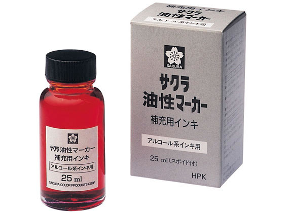 サクラクレパス 油性マーカー補充用インキ あか HPK#19