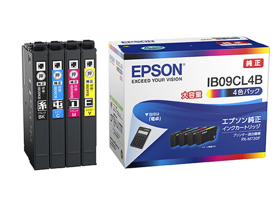 EPSON インクパック 4色パック 大容量 IB09CL4B