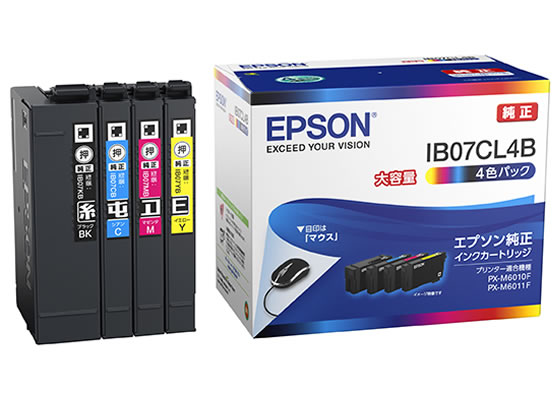 EPSON インクパック 4色パック 大容量 IB07CL4B