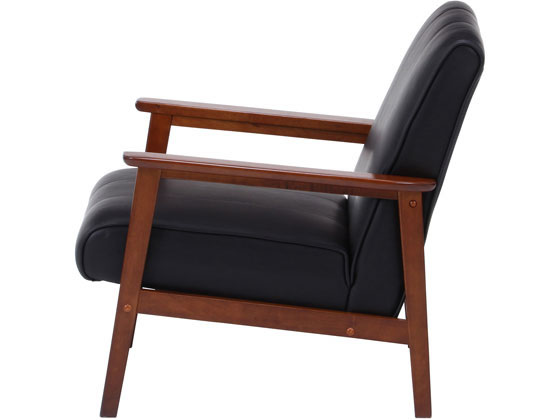 【新品・送料無料】バイキャストＰＵソファー ラバーズ ダークブラウン 1P 不二貿易 バイキャストPUソファー ラバーズ 1人掛け ダークブラウン