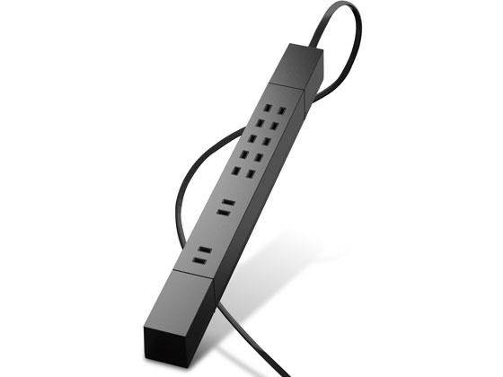 エレコム 電源タップ 7個口 1m ECT-0510BK エレコム 電源タップ 7個口 1m ECT-0510BK