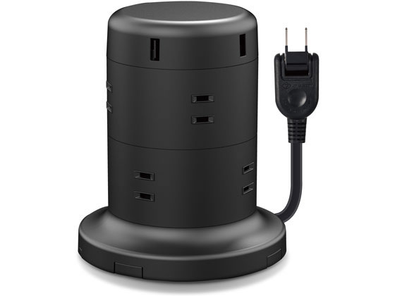 エレコム 電源タップ 8個口 2m ECT-0620BK エレコム 電源タップ 8個口 2m ECT-0620BK