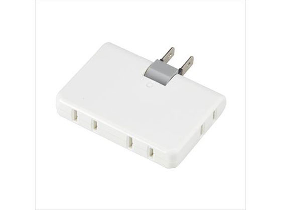 ヤザワ 4個口コーナータップ ホワイト Y02C400WH