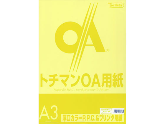 品多く-カラーペー•パー厚口A3 レモン1500枚A275J-•1：オフィス ユー