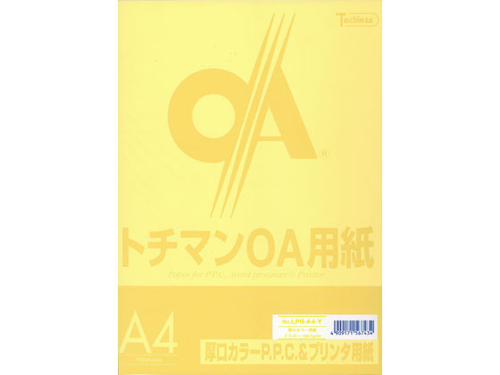 SAKAEテクニカルペーパー 厚口カラーPPC A4 イエロー 100枚×5冊