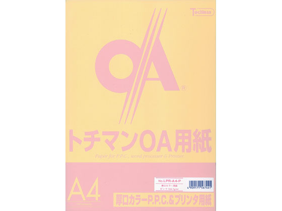 SAKAEテクニカルペーパー 厚口カラーPPC A4 ピンク 100枚×5冊