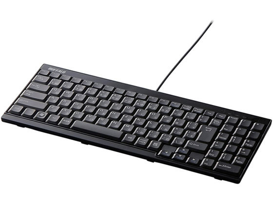 バッファロー USB接続 有線スリムキーボード ブラック BSKBU14BK バッファロー USB接続 有線スリムキーボード ブラック BSKBU14BK