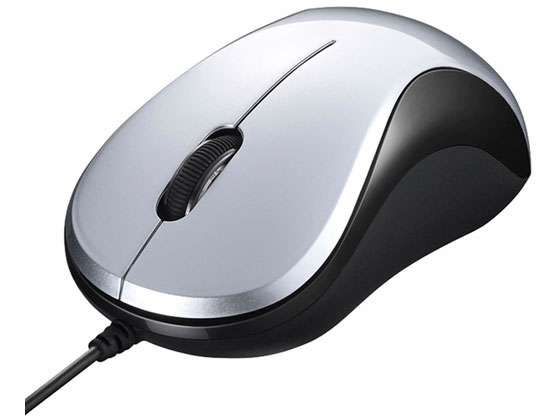 バッファロー 有線 BlueLEDマウス 静音3ボタン シルバー BSMBU100SV バッファロー 有線 BlueLEDマウス 静音3ボタン シルバー BSMBU100SV