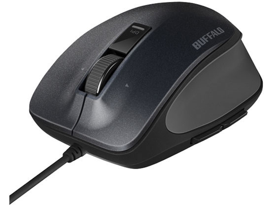 バッファロー 有線BlueLEDプレミアムフィットマウスMブラック BSMBU500MBK バッファロー 有線BlueLEDプレミアムフィットマウスMブラック BSMBU500MBK