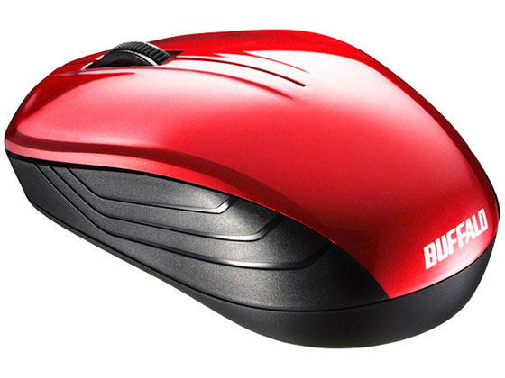 バッファロー 無線BlueLED3ボタンマウス レッド BSMBW107RD バッファロー 無線BlueLED3ボタンマウス レッド BSMBW107RD