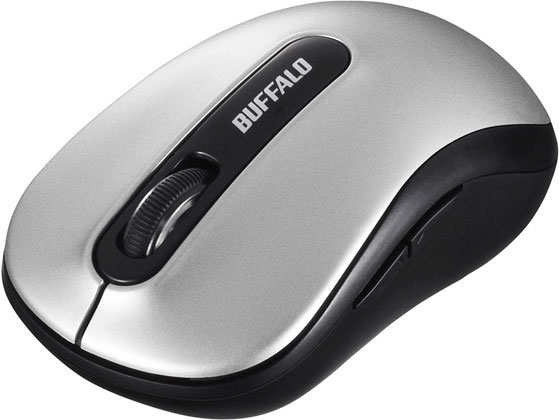 バッファロー 無線 5ボタン BlueLEDマウス シルバー BSMBW310SV バッファロー 無線 5ボタン BlueLEDマウス シルバー BSMBW310SV