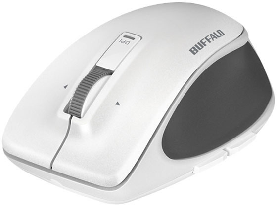 バッファロー 無線BlueLEDプレミアムフィットマウスMホワイト BSMBW500MWH バッファロー 無線BlueLEDプレミアムフィットマウスMホワイト BSMBW500MWH