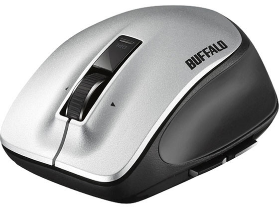 バッファロー 無線レーザープレミアムフィットマウス Mシルバー BSMLW500MSV バッファロー 無線レーザープレミアムフィットマウス Mシルバー BSMLW500MSV