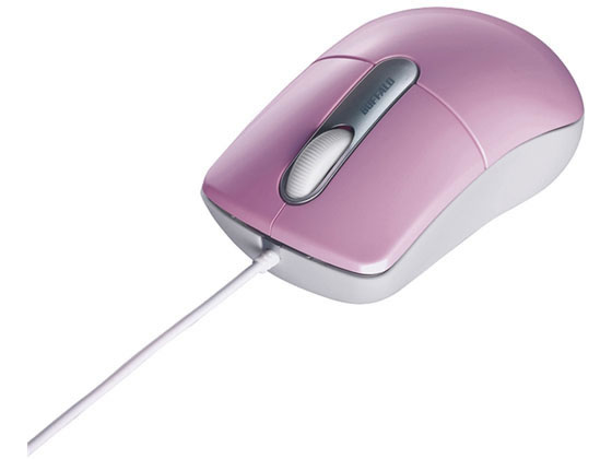 バッファロー 有線光学式マウス 静音3ボタン Mピンク BSMOU27SMPK バッファロー 有線光学式マウス 静音3ボタン Mピンク BSMOU27SMPK