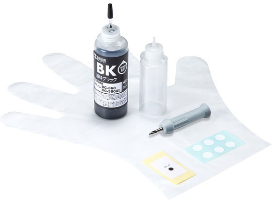 サンワサプライ 詰替えインク キヤノン BC-360用 INK-C360B60S サンワサプライ 詰替えインク キヤノン BC-360用 INK-C360B60S