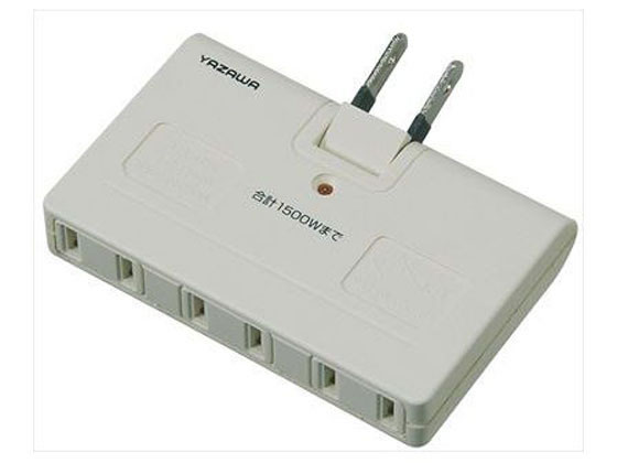 ヤザワ アンダータップ 雷サージ付 3個口 白 Y02UK300WH