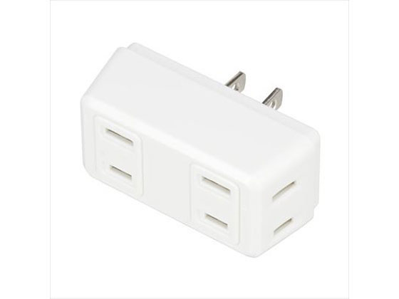 ヤザワ 4個口クワトロタップ ホワイト Y02Q400WH