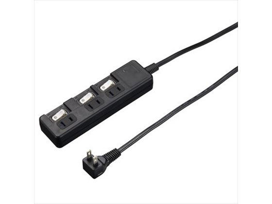 ヤザワ 節電タップ 雷ガード付 3個口 2m ブラック H8KS332BK