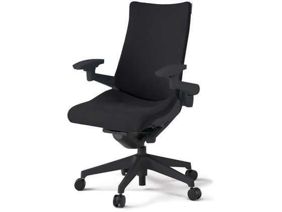 ●品番：ＫＧ−４３７ＰＳ−Ｔ１Ｔ１●クロスバック●アジャスタブル肘●外寸法：幅６８０×奥行６８０×高さ１０１０〜１１２５ｍｍ●座面高さ：４４０〜５５５ｍｍ●座面寸法：幅５４０×奥行３９０〜４６５ｍｍ●