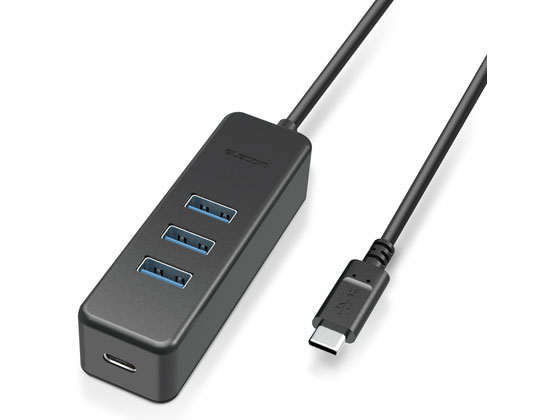 エレコム Type-C ハブ USB3.1 ケーブル30cm U3HC-T431P5BK エレコム Type-C ハブ USB3.1 ケーブル30cm U3HC-T431P5BK