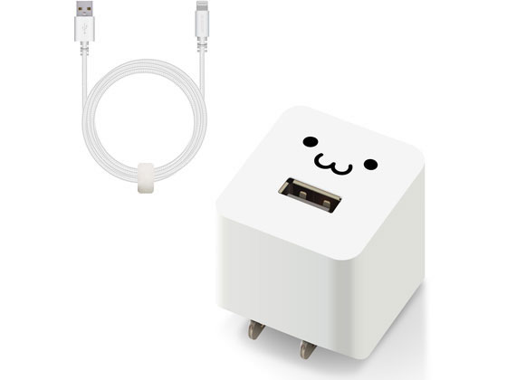 エレコム AC充電器 高耐久Lightningケーブル1.5m MPA-ACL09WF エレコム AC充電器 高耐久Lightningケーブル1.5m MPA-ACL09WF