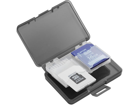 エレコム SD・microSDカードケース 4枚収納 CMC-06NMC4