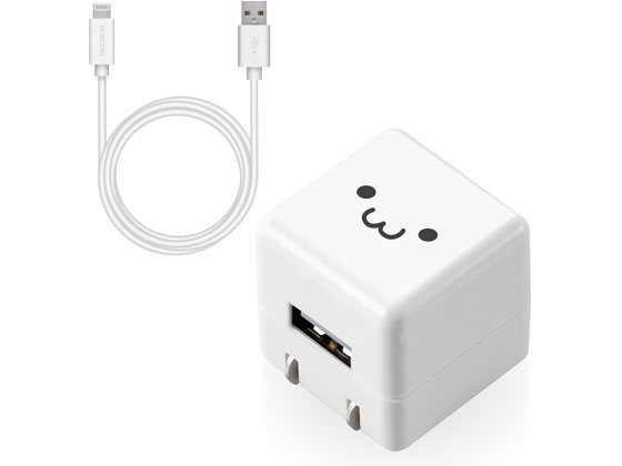 エレコム AC充電器 Lightningケーブル同梱 1m MPA-ACL04WF エレコム AC充電器 Lightningケーブル同梱 1m MPA-ACL04WF