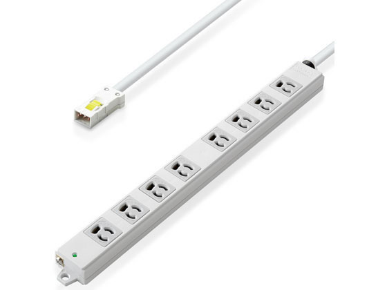エレコム 延長コード 電源タップ 8口 1m T-WHRM3810LG RS エレコム 延長コード 電源タップ 8口 1m T-WHRM3810LG RS