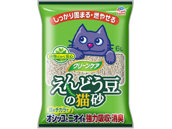 アースペット クリーンケア えんどう豆の猫砂6L アースペット クリーンケア えんどう豆の猫砂6L