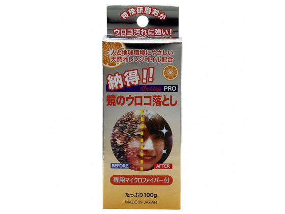 ドーイチ 鏡のウロコ落し クロス付き 100g AU-100