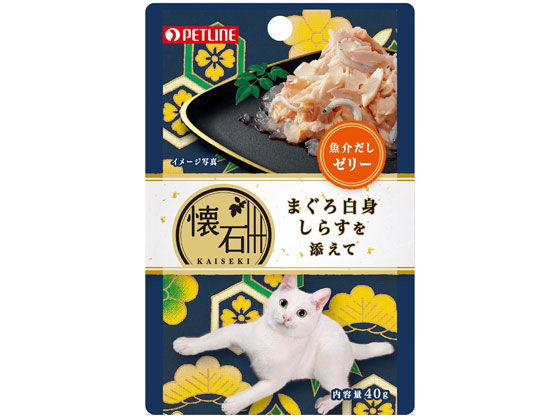 ペットライン 懐石レトルト まぐろ白身しらす添え魚介だしゼリー ペットライン 懐石レトルト まぐろ白身しらす添え魚介だしゼリー