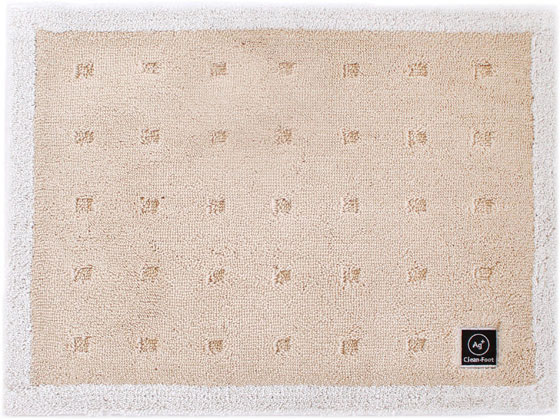 オカ 乾度良好バスマット クリーンフット 45×60 ベージュ