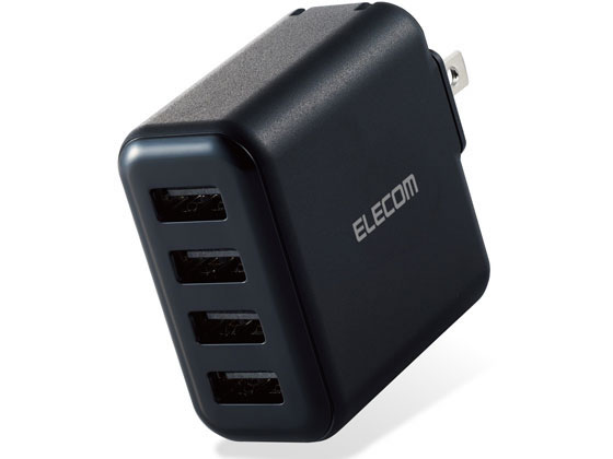 エレコム AC充電器 3.6A出力 USB 4ポート 24W MPA-ACU13BK エレコム AC充電器 3.6A出力 USB 4ポート 24W MPA-ACU13BK
