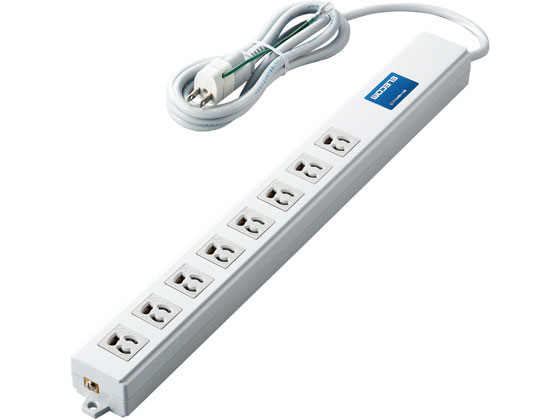 エレコム 電源タップ 2m 3P 8個口 ロング型 雷サージ T-H0620KFR