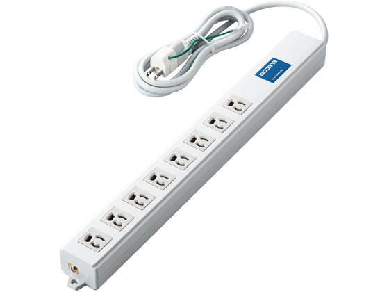 エレコム 電源タップ 2m 3P 8個口 ロング型 T-H0620SKFR エレコム 電源タップ 2m 3P 8個口 ロング型 T-H0620SKFR