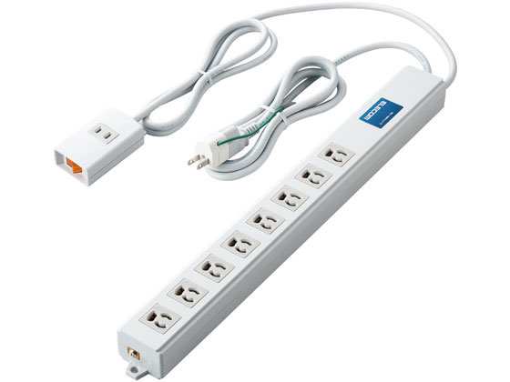エレコム 電源タップ 2m 3P 8個口 2P×1個口 T-H0620TSKFR エレコム 電源タップ 2m 3P 8個口 2P×1個口 T-H0620TSKFR