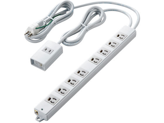 エレコム 電源タップ 2m 3P 8個口 2P×1個口 T-H0620TSR エレコム 電源タップ 2m 3P 8個口 2P×1個口 T-H0620TSR