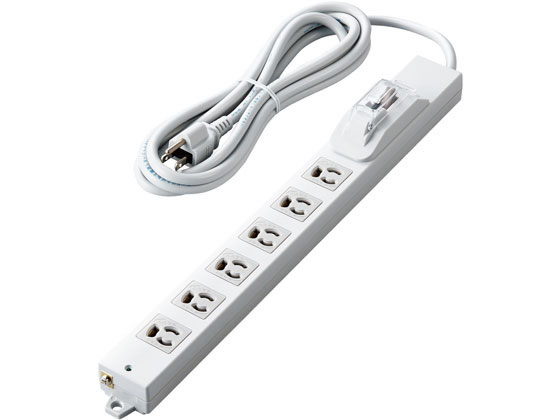 エレコム 電源タップ 3m 3P 6個口 過電流防止 T-H0730OCPR エレコム 電源タップ 3m 3P 6個口 過電流防止 T-H0730OCPR
