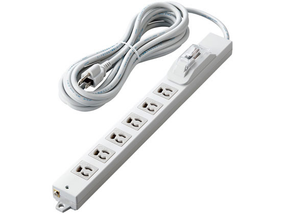 エレコム 電源タップ 5m 3P 6個口 過電流防止 T-H0750OCPR エレコム 電源タップ 5m 3P 6個口 過電流防止 T-H0750OCPR