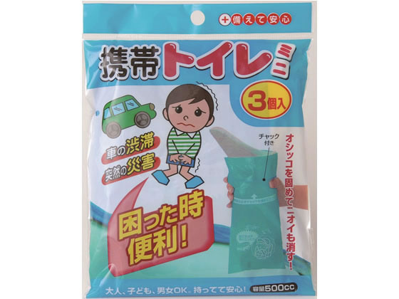 アイワ 携帯トイレミニ 500cc 3個 アイワ 携帯トイレミニ 500cc 3個