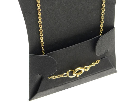 オリジナルワークス ネックレス専用台紙 ブラックsチェーンポケット付 16枚 5 19 2430が1 558円 ココデカウ